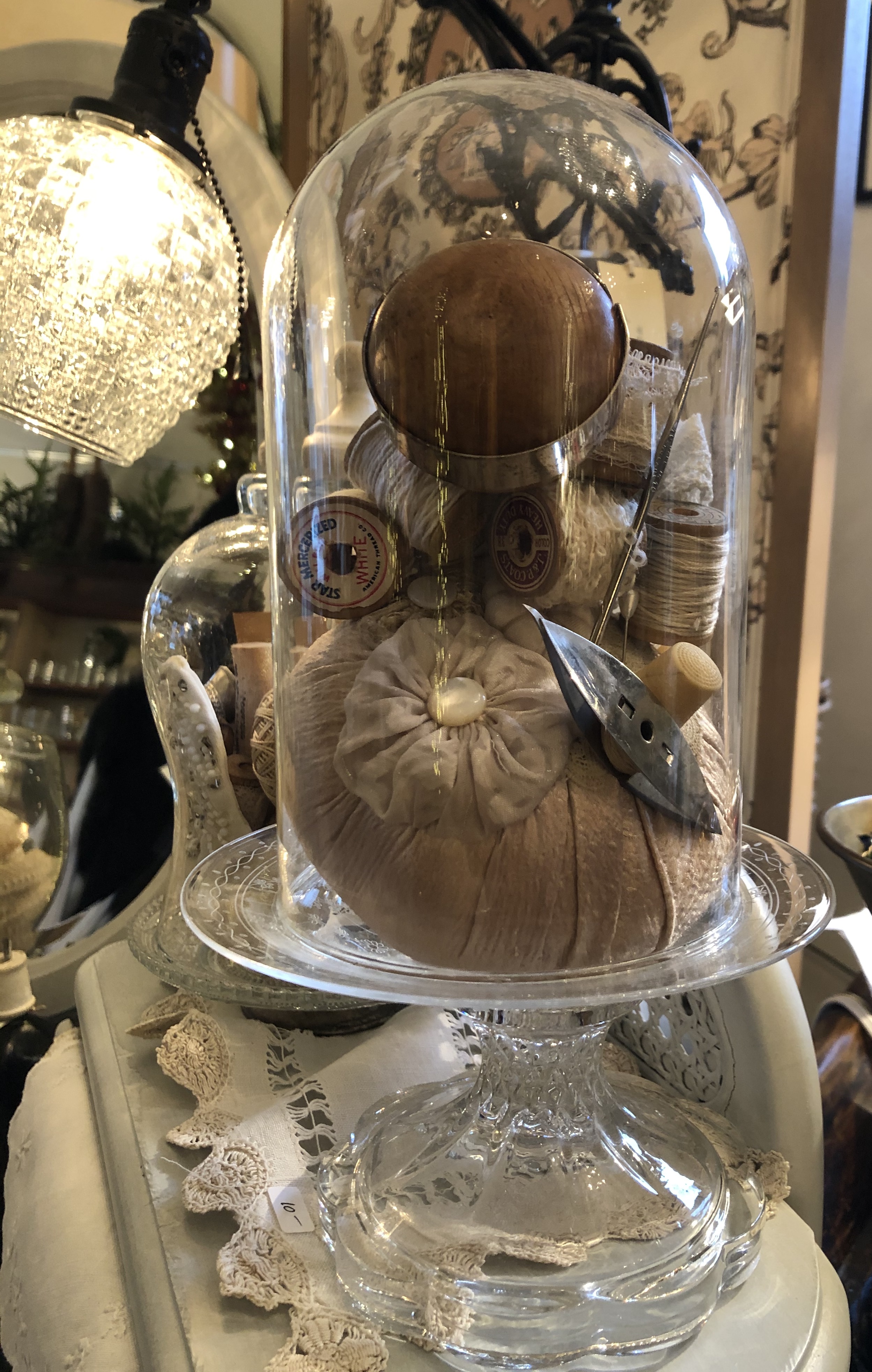 Vintage Cloche & Notions Display
