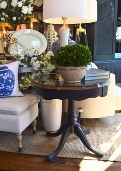 Painted Antique Table with Drawer