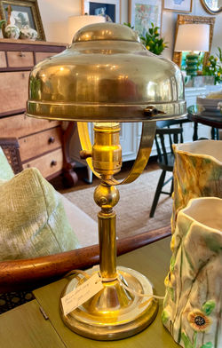 1890's Brass Desk Lamp