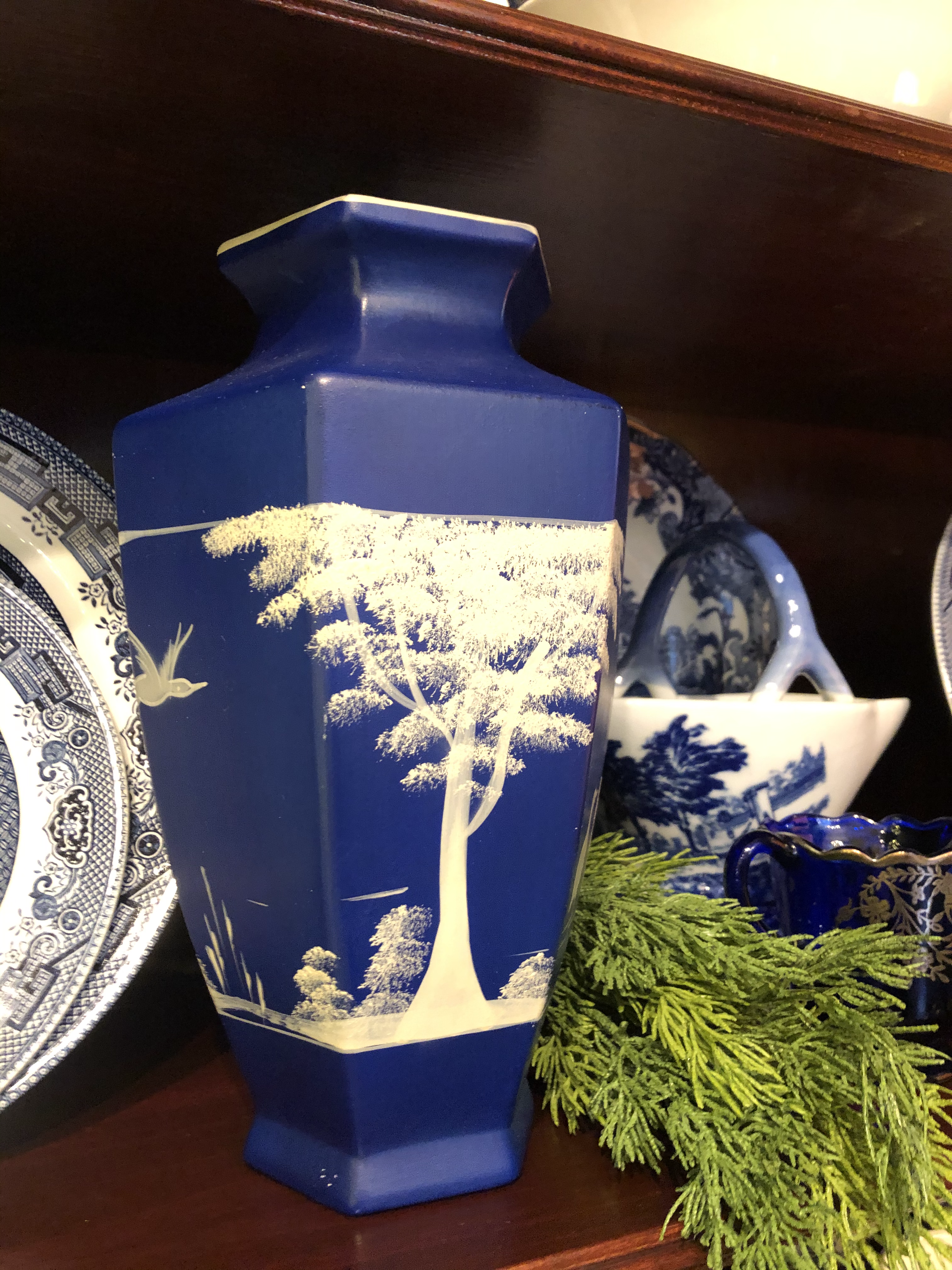 Vintage English Handpainted Vase