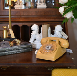 1980s Harvest Gold Stromberg Carlson Dial Telephone