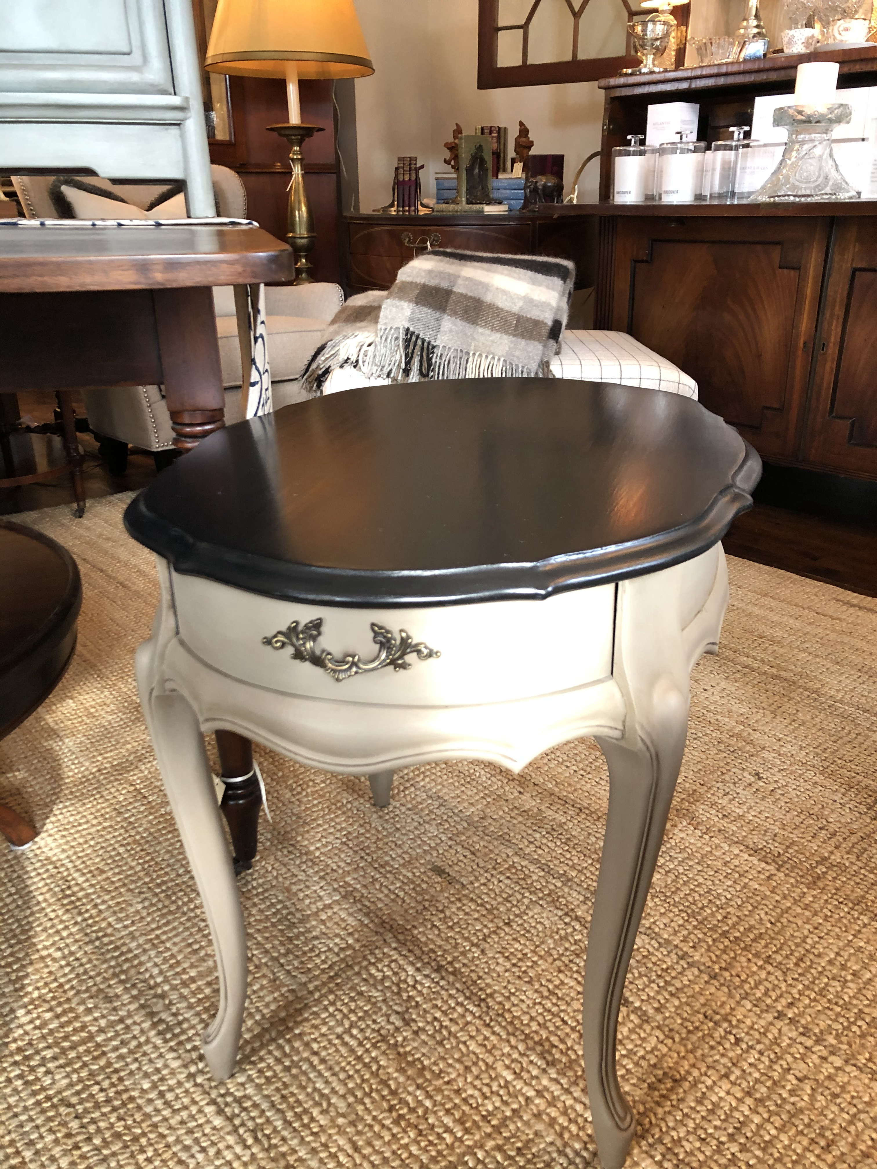 Painted Oval Vintage With Dark Top