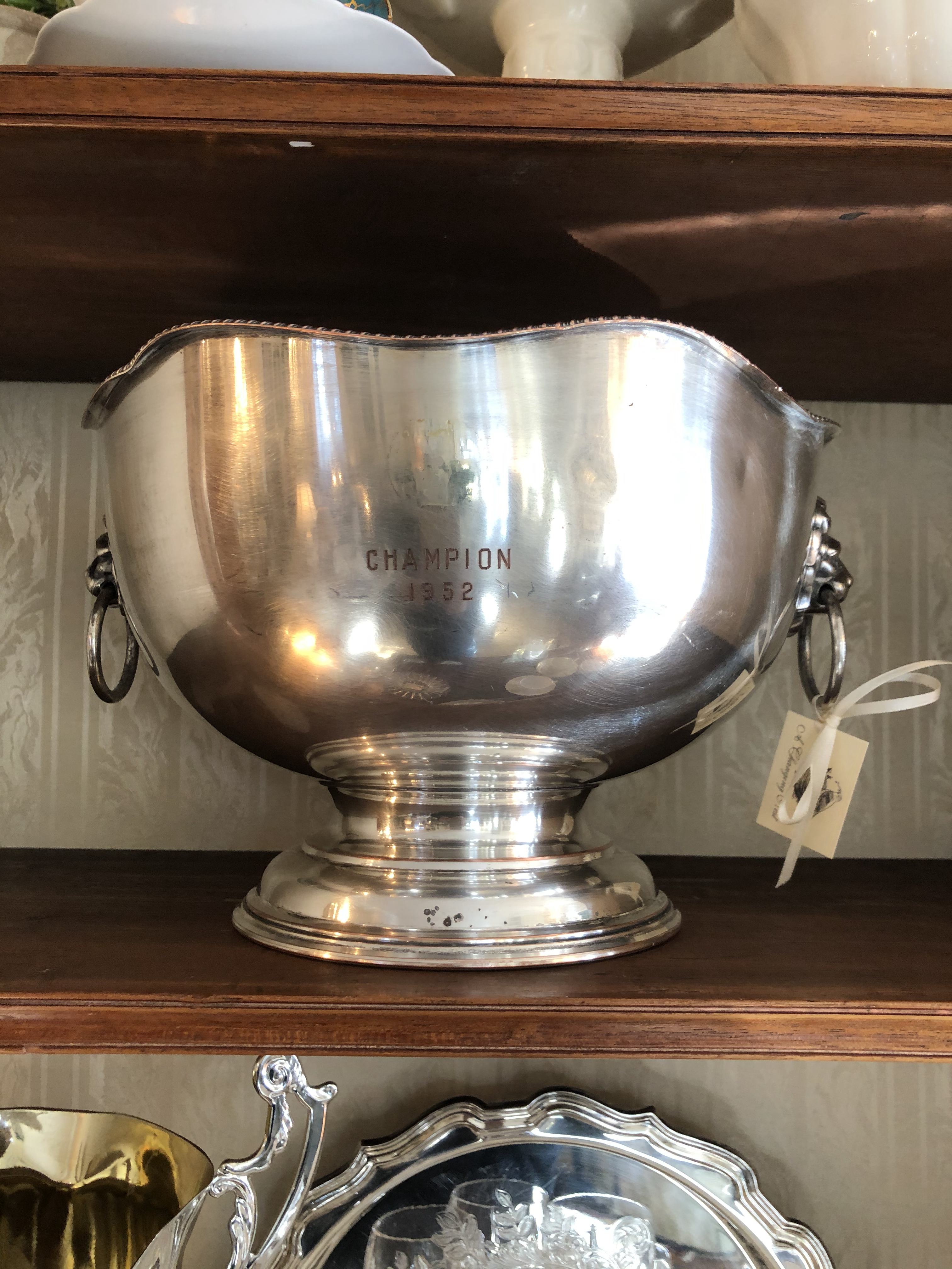 Vintage Silver Trophy Bowl