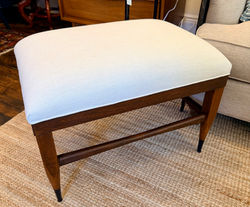 Custom Reupholstered MCM Bench