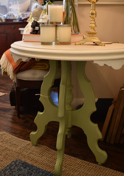 Painted Vintage Oval Occasional Table