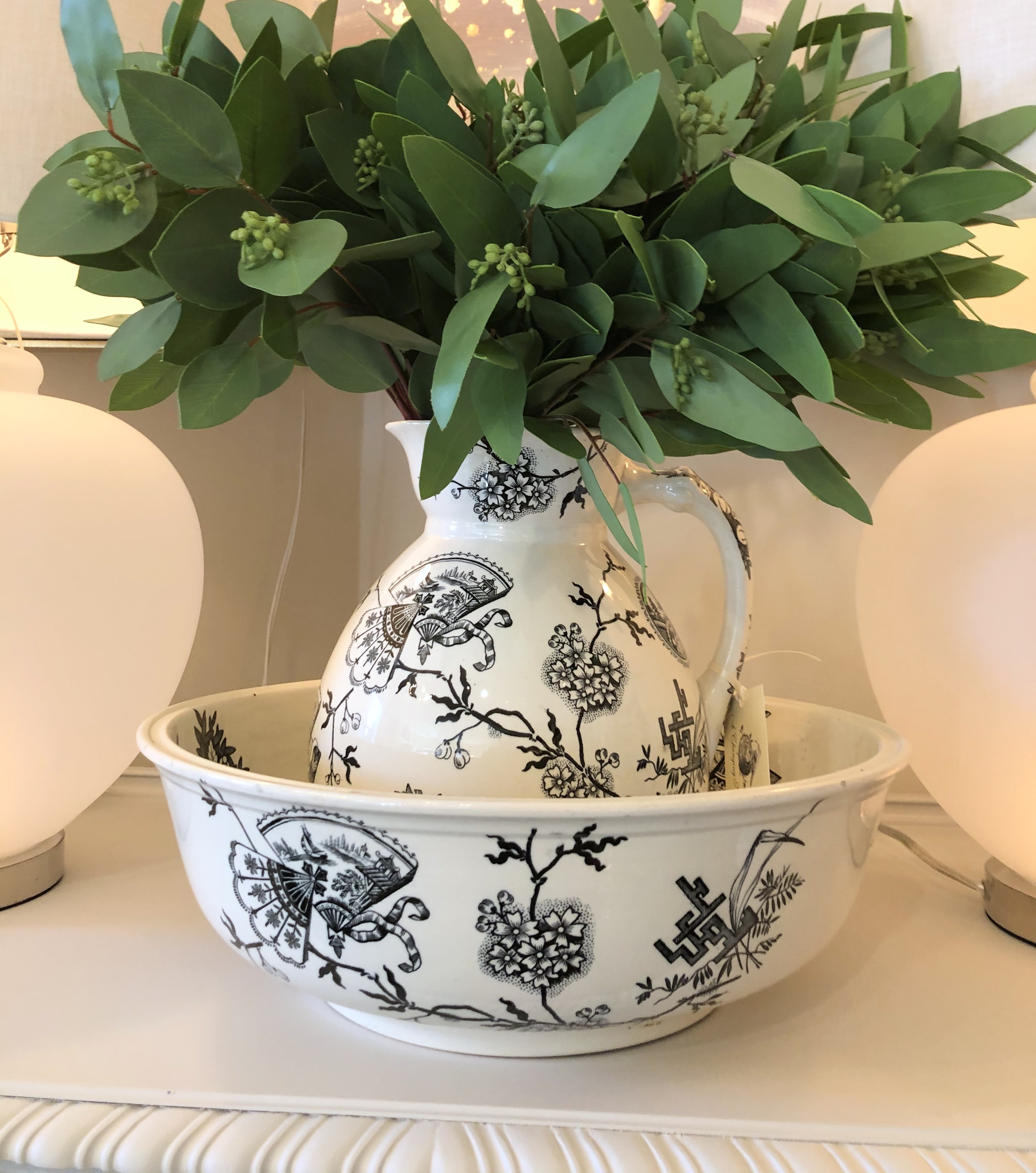 Ironstone Jug and Bowl