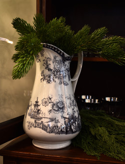 Vintage Ironstone Transferware Pitcher