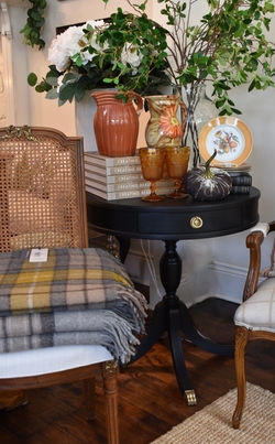 Painted Pedestal Table