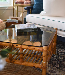 Vintage Bamboo Coffee Table