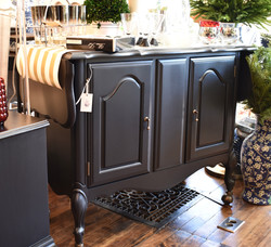 Painted Vintage Cart/Cabinet on Wheels