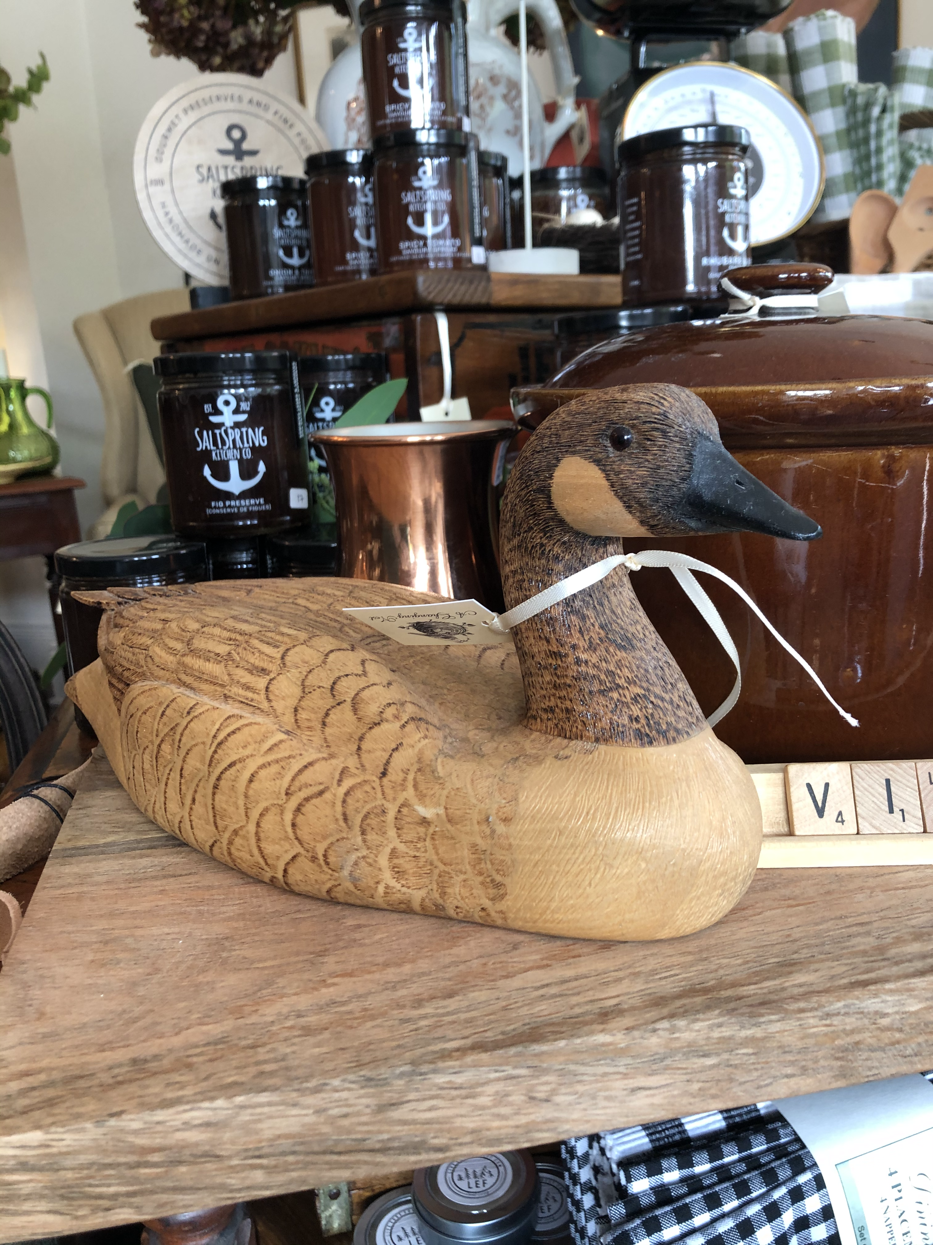 Vintage Handcarved Duck