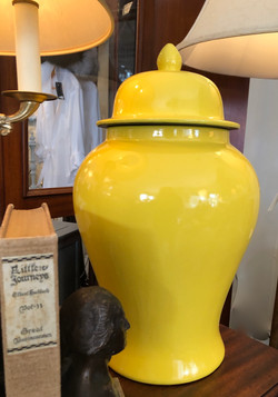 Large Yellow Ginger Jar