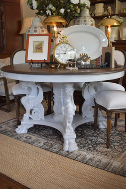 Unique Antique JR Horner Griffin Table