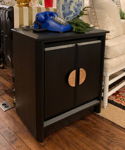 Pair Painted Vintage Asian Style End Tables.