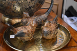 Set of 3 Vintage Ceramic Birds