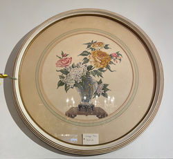 Round Vintage Print