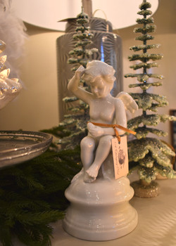 Vintage White Ceramic Angel