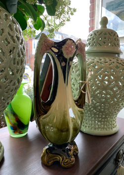 Antique Art Nouveau Majolica Vase