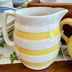 Large Striped Irish Jug