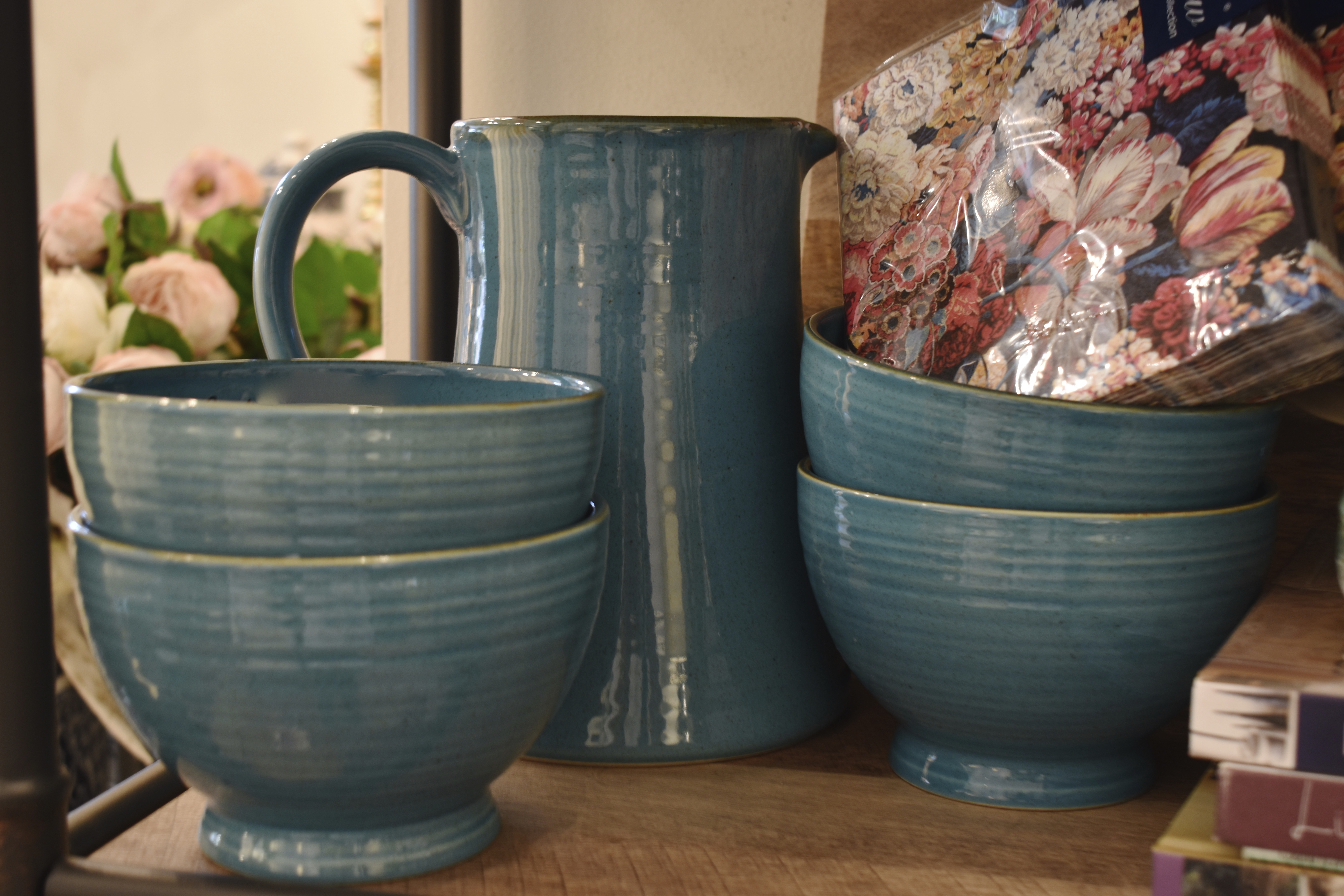 Ceramic Bowls and Pitcher