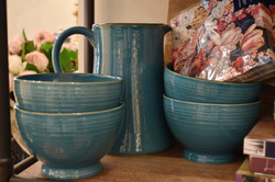 Ceramic Bowls and Pitcher