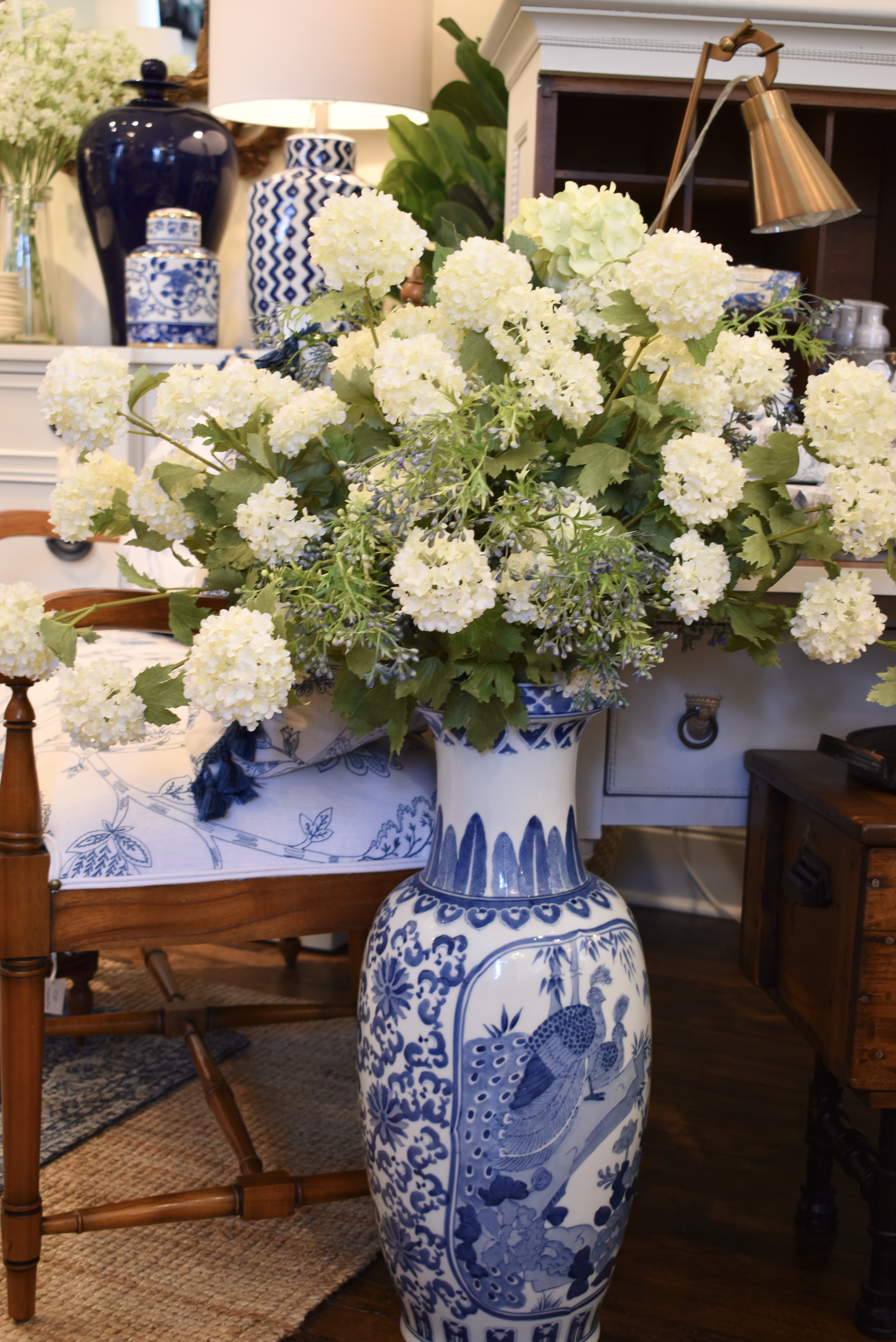 Snowball Hydrangea in White