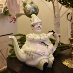 Vintage Mr. Punch Clown Teapot