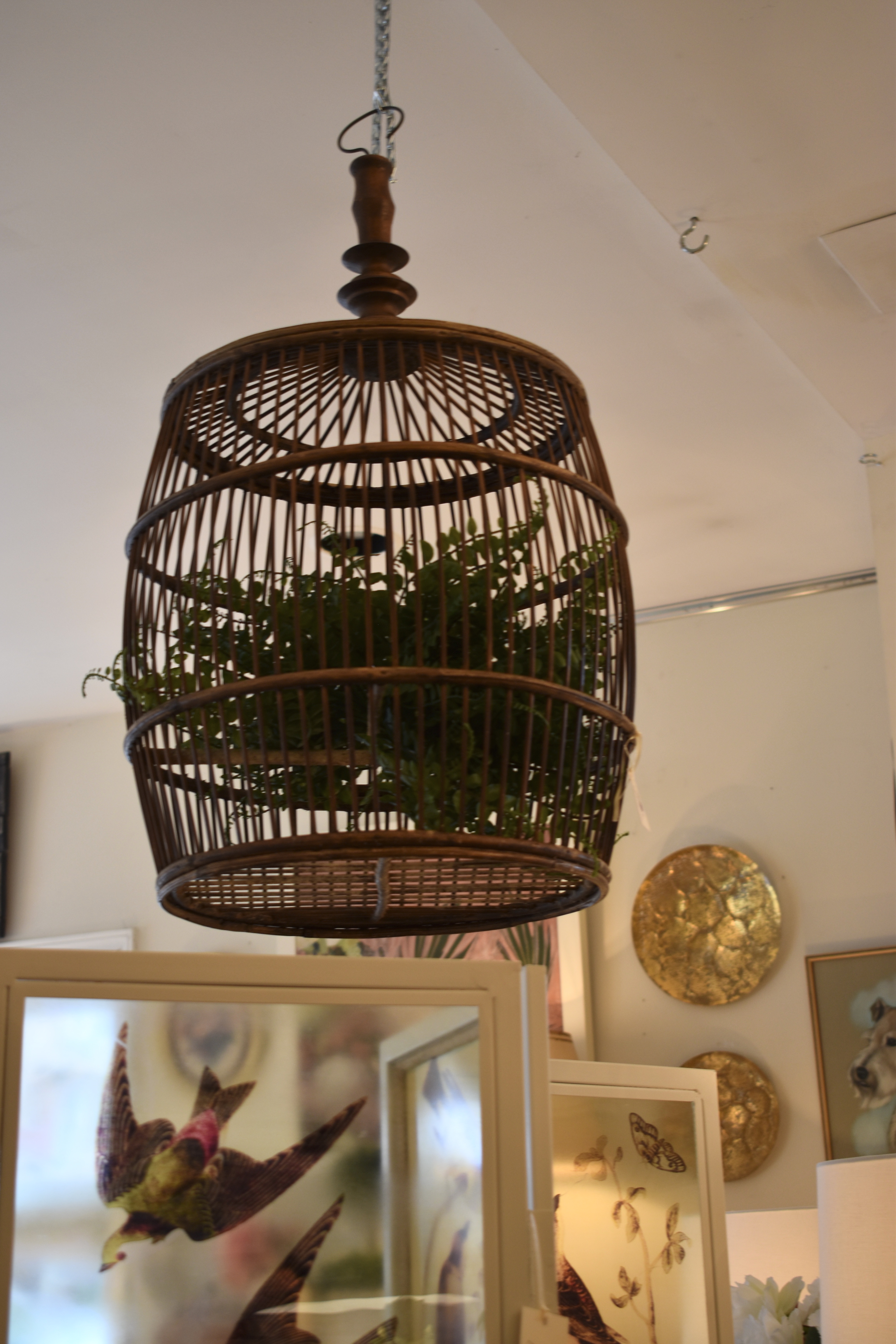 Antique Wooden Bird Cage
