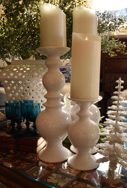 Ceramic Pillar Candle Holders