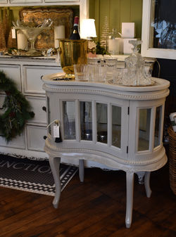Painted Antique Victorian Tea Table/Bar