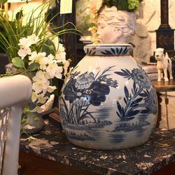 Blue and White Ginger Jar