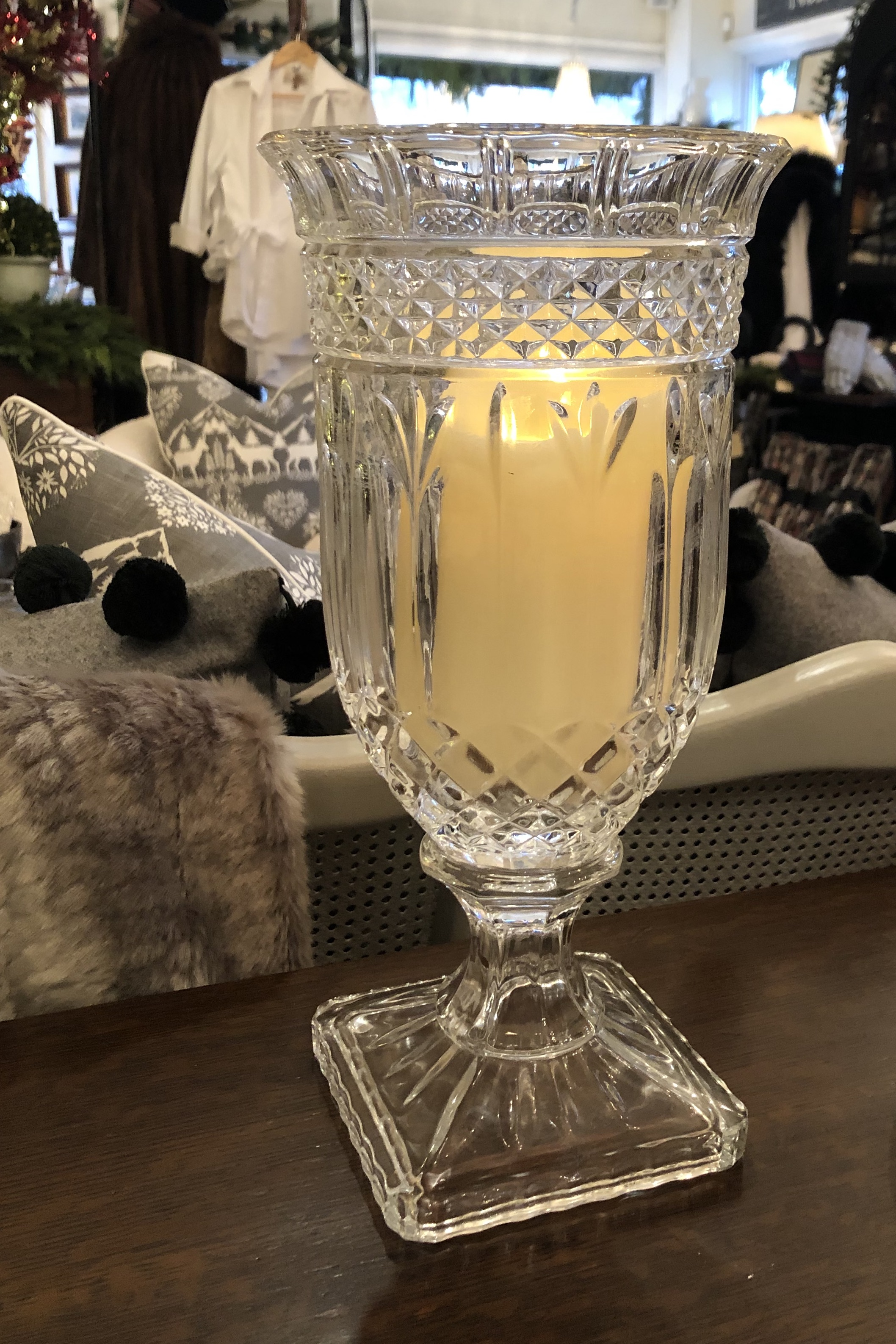 Crystal Vase/ Candle Holder