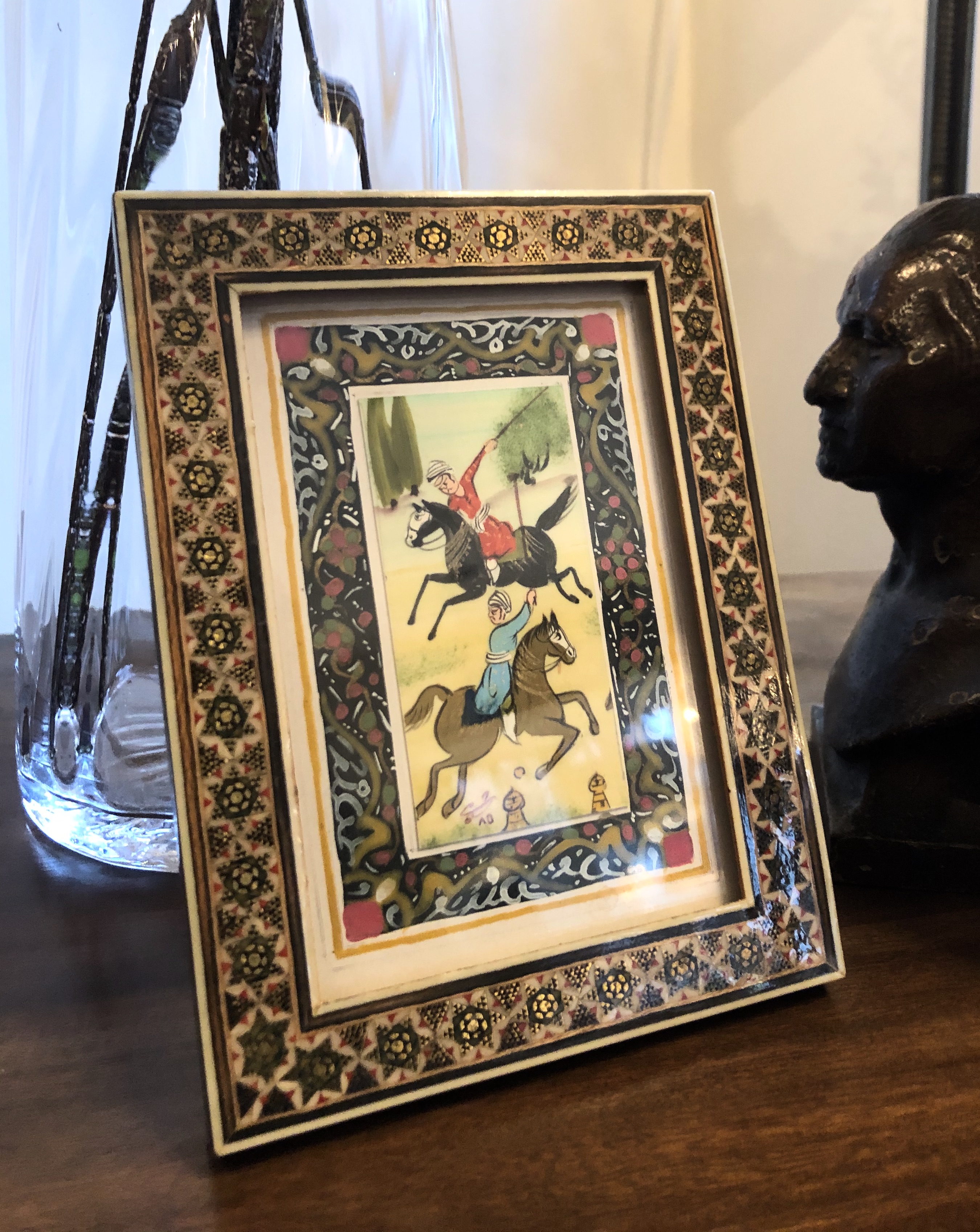 Vintage Persian Framed MicroMosaic