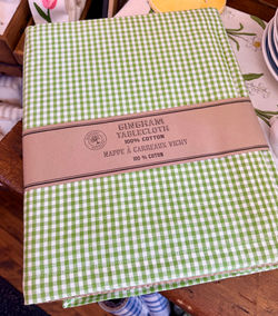 Gingham Cotton Tablecloth