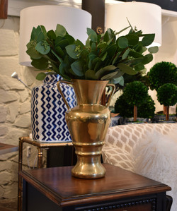 Solid Vintage Brass Urn