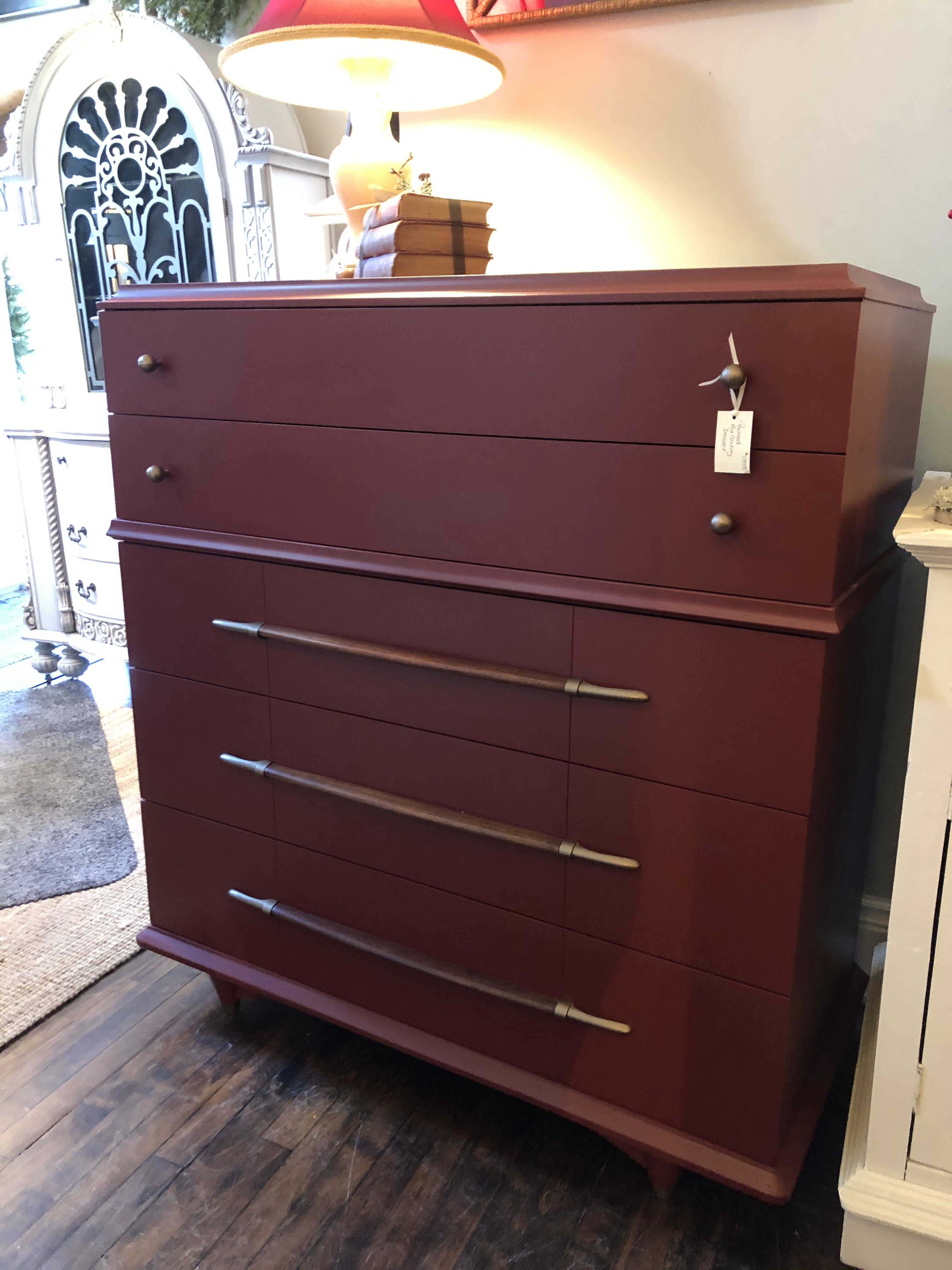 Painted Vintage MidCentury Dresser