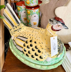 Antique Staffordshire Hen on Nest