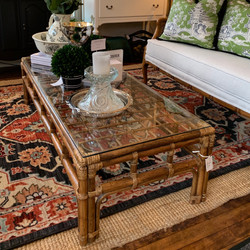 Vintage Bamboo Coffee Table