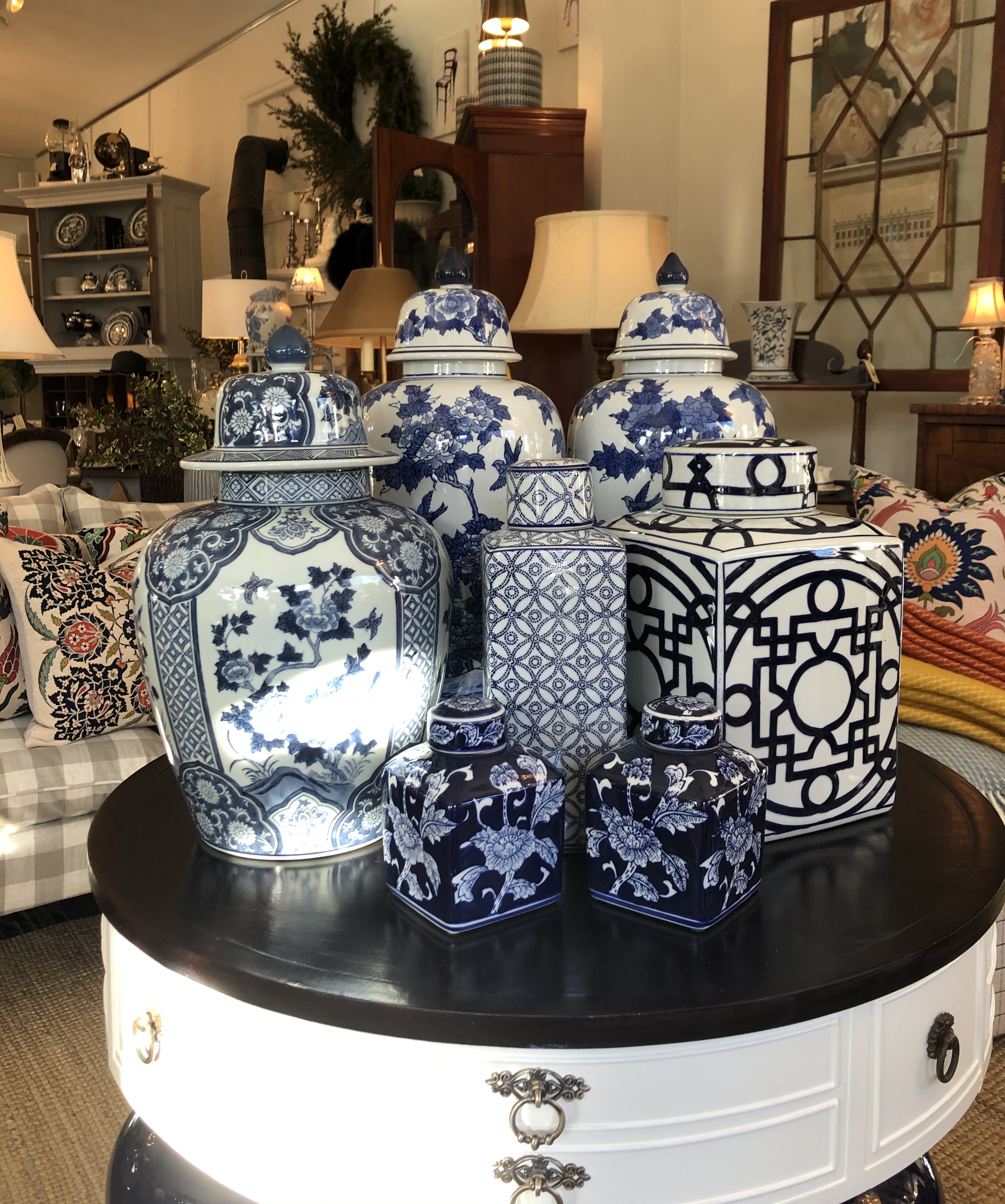 Blue and White Ginger Jar Assortment