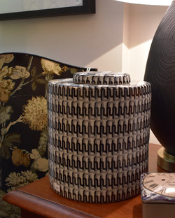 Black and White Decorative Urn