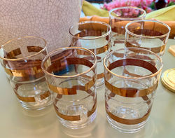 MCM Gold Striped Glasses