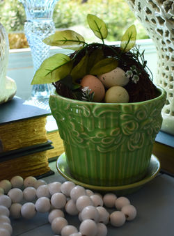 Small Vintage Ceramic Flower Pot