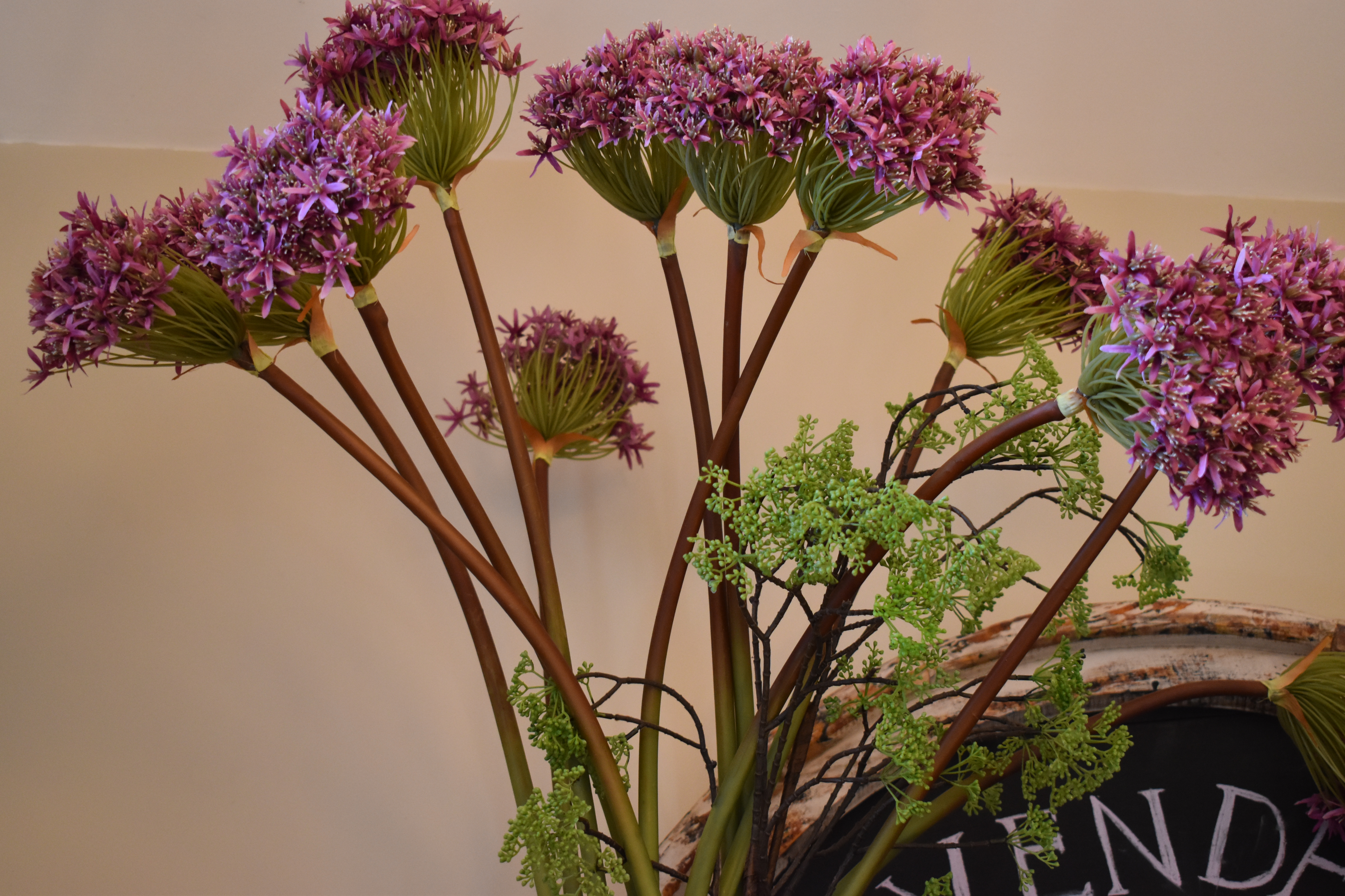 Tall Faux Allium Flower
