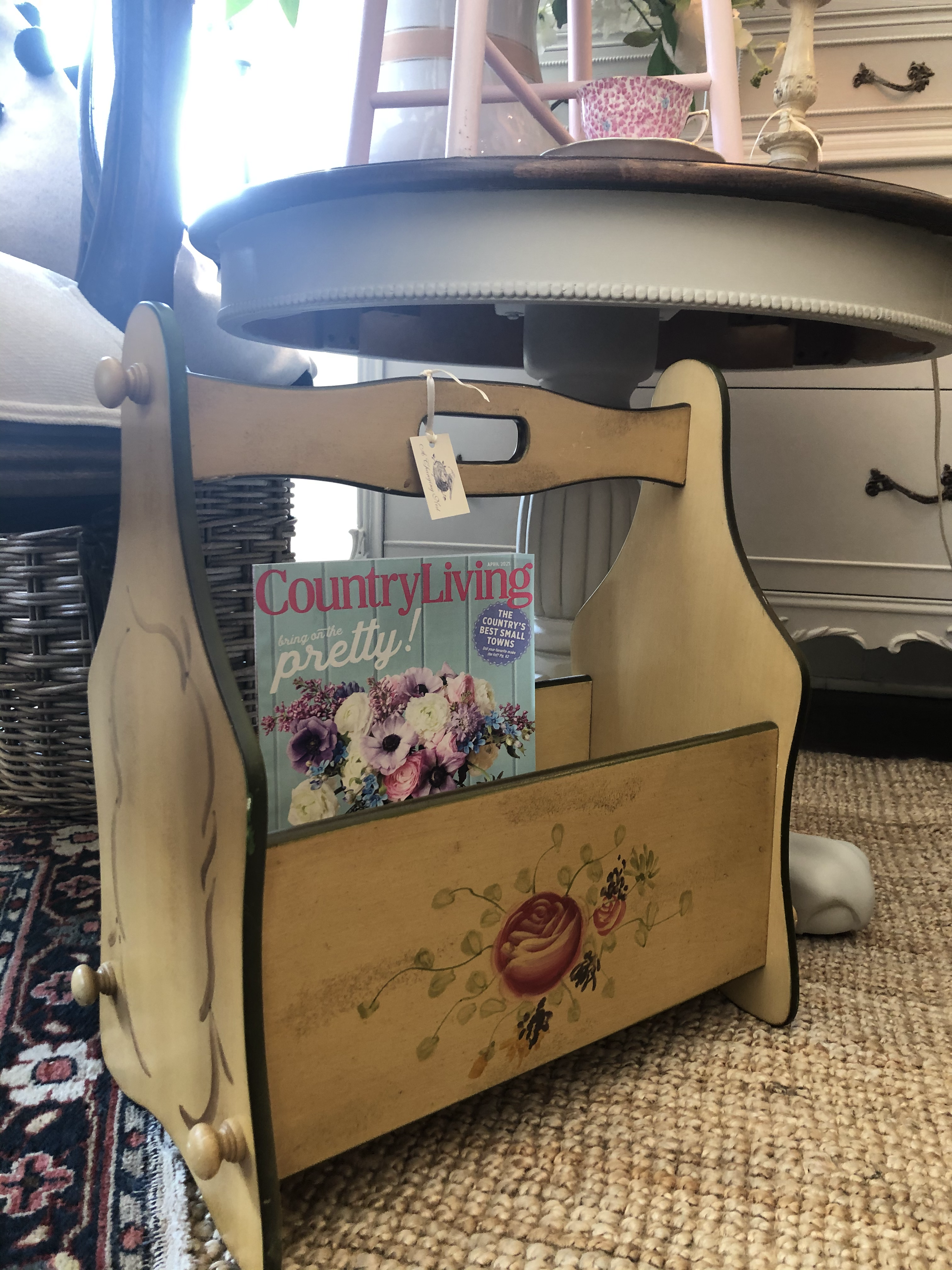Vintage Magazine Holder