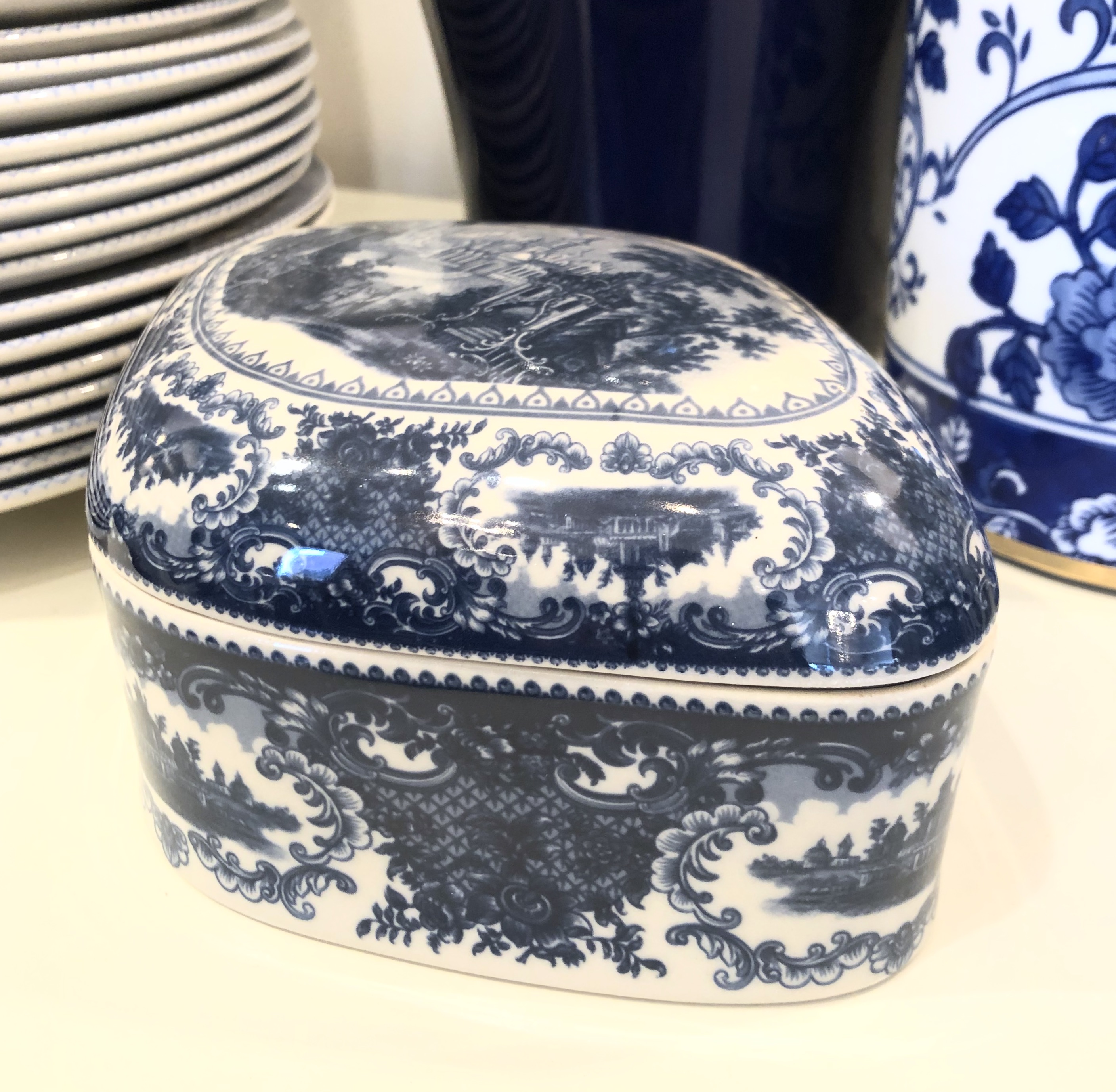 Ceramic Transferware Box