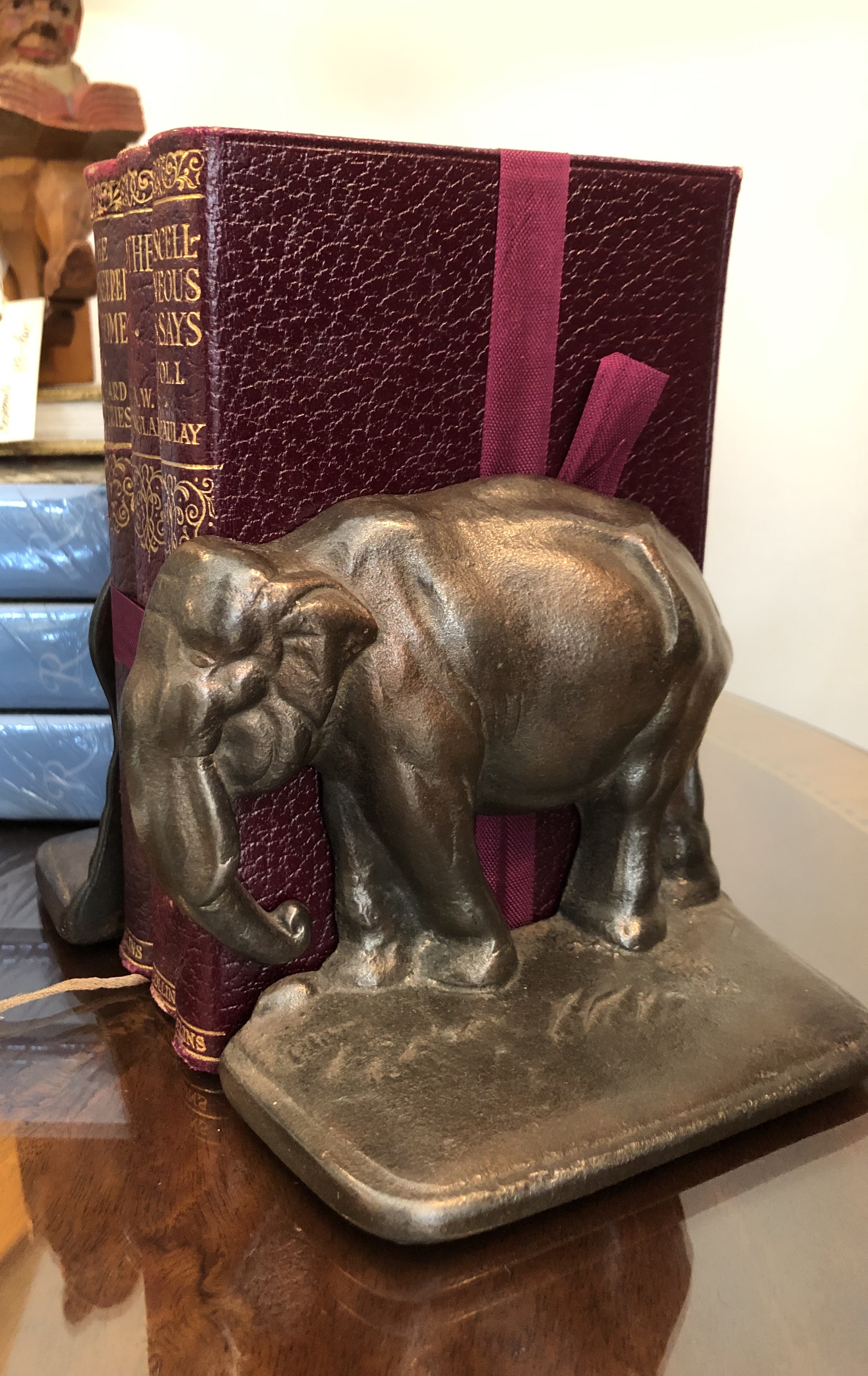 Vintage Elephant Bookends