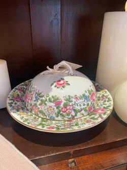 Antique Crown Staffordshire Hand Painted Porcelain