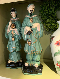Pair of Ceramic Asian Figures