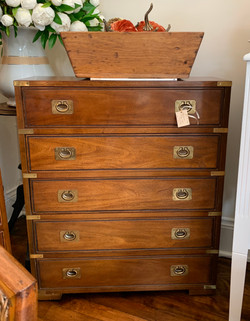 Vintage Narrow 5 Drawer Chest