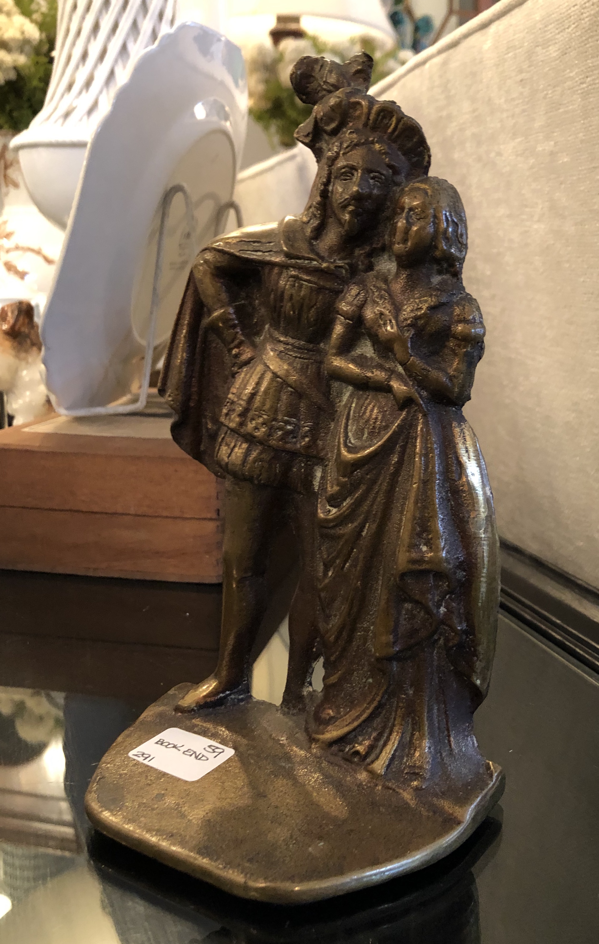 Single Brass Book End